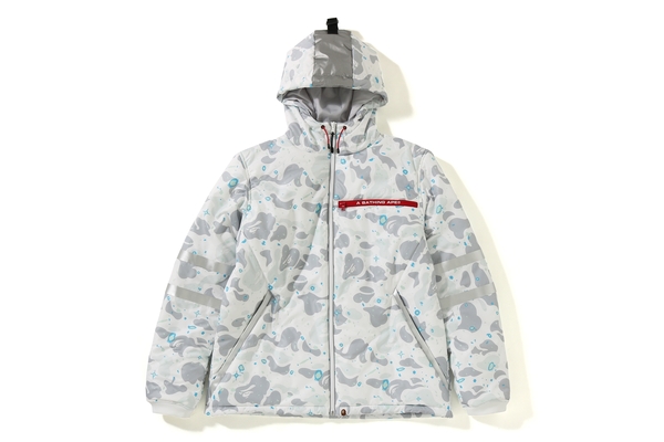 BAPE Space Camo Hoodie Jacket White Novelship