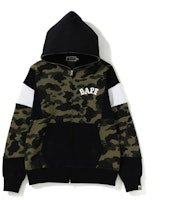 BAPE第一迷彩拼色连帽卫衣绿色全拉链 Buy BAPE第一迷彩拼色连帽卫衣绿色全拉链