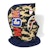 BAPE 1st Camo Shark Face Mask Hoodie Yellow Navy