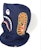 BAPE 1st Camo Shark Face Mask Hoodie Yellow Navy