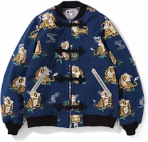 BAPE Tiger Pattern Cotton Jacket Navy BAPE Tiger Pattern Cotton Jacket Navy