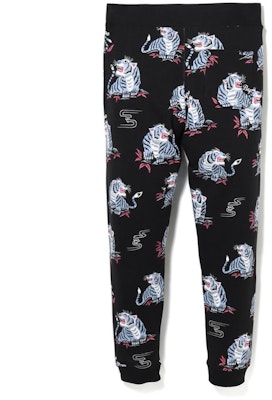BAPE Tiger Pattern Slim Sweat Pants Black Order BAPE Tiger Pattern Slim Sweat Pants Black