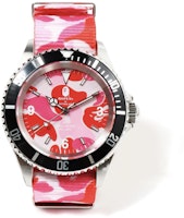 BAPE ABC Nato Belt Type 1 BAPEX Watch Pink BAPE ABC Nato Belt Type 1 BAPEX Watch Pink