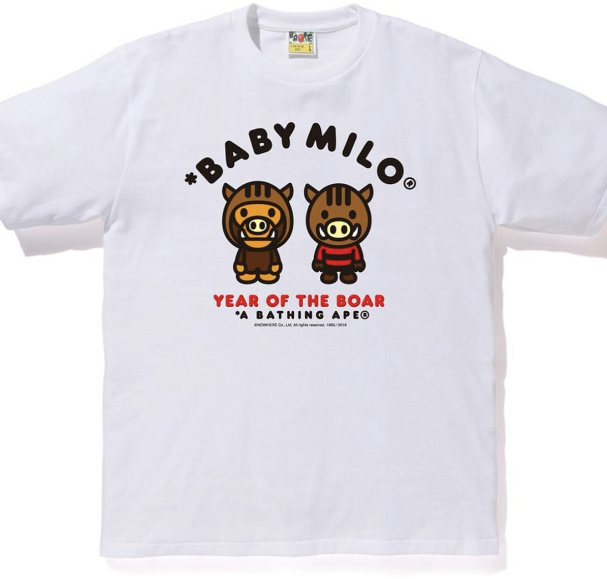 bape-milo-year-of-the-boar-tee-white