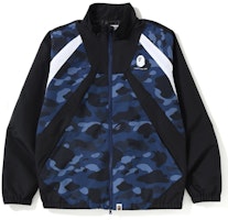BAPE Color Camo Color Block Jacket Navy BAPE Color Camo Color Block Jacket Navy