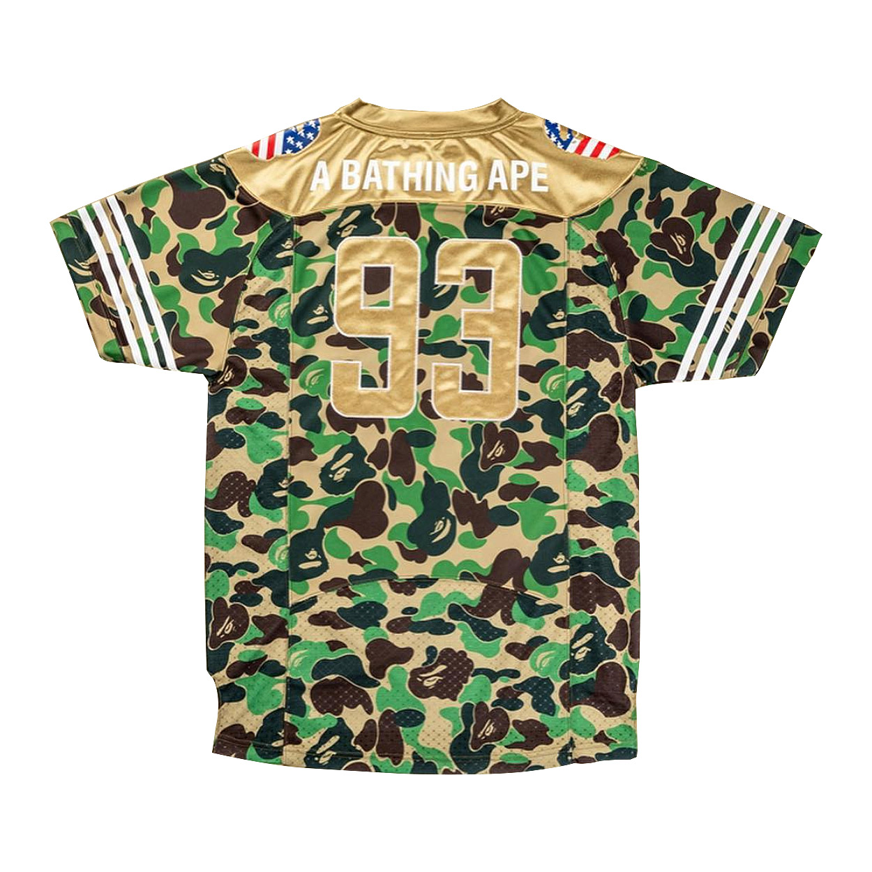 Order BAPE x adidas ABC Football Jersey Green