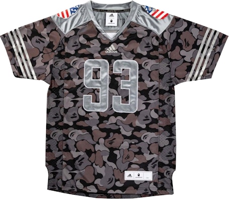 BAPE x adidas ABC Football Jersey Black Buy BAPE x adidas ABC Football Jersey Black