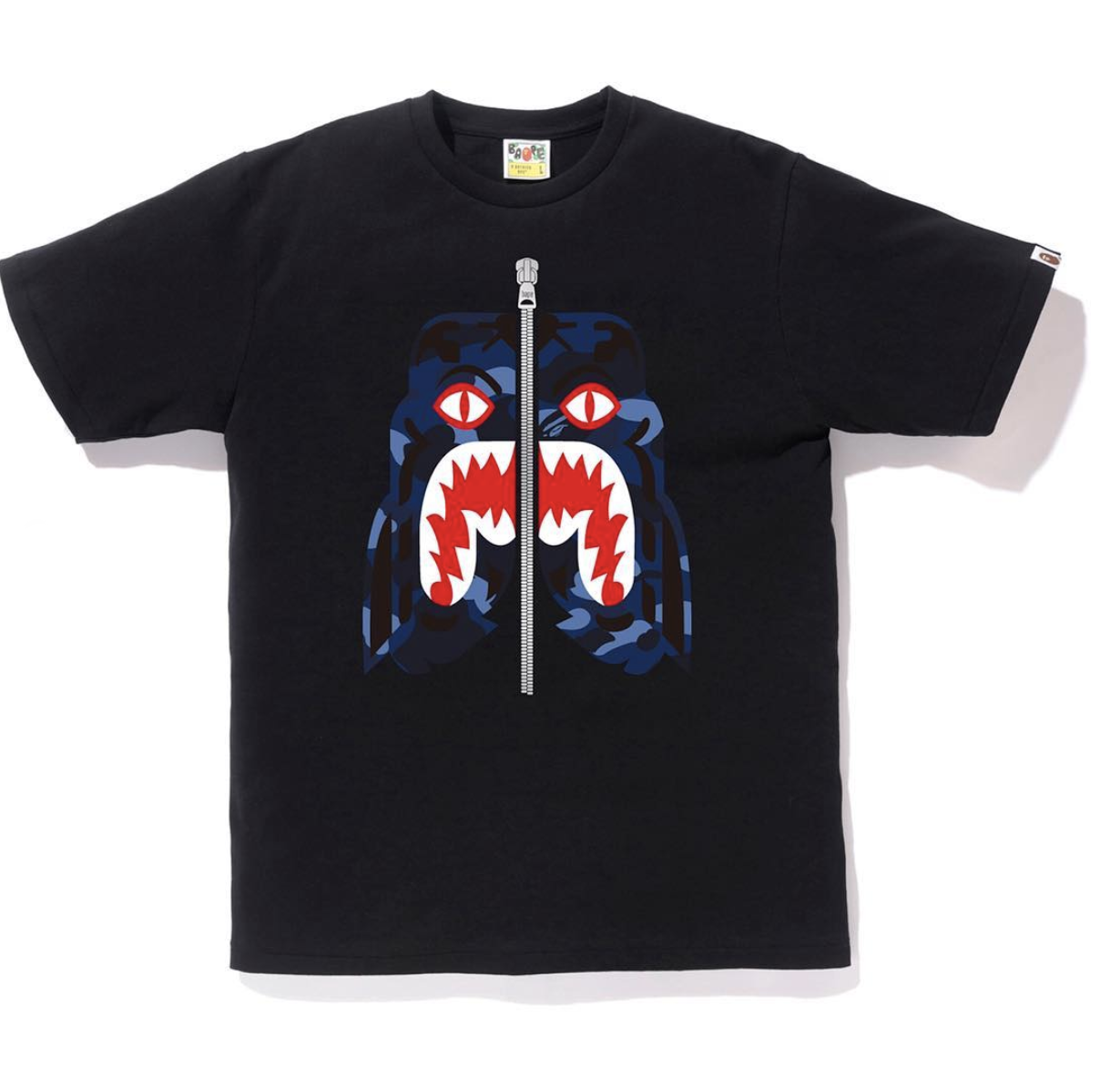 BAPE Color Camo Tiger Tee Black Navy