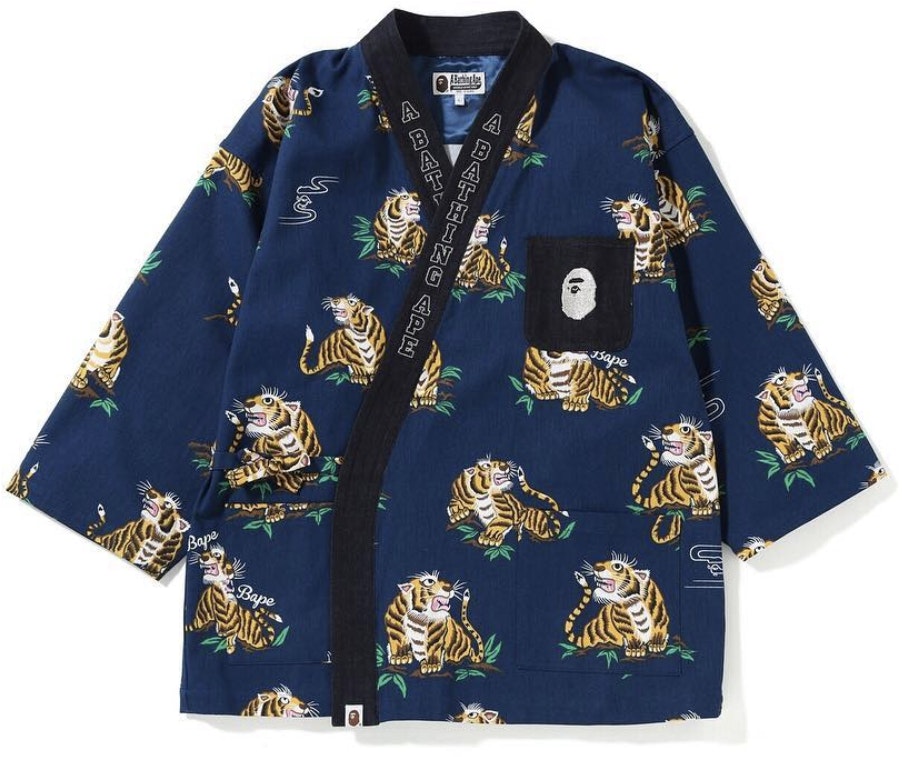 bape-color-camo-tiger-pattern-kimono-shirt-navy