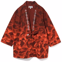 BAPE Color Camo Gradation Kimono Shirt Red BAPE Color Camo Gradation Kimono Shirt Red