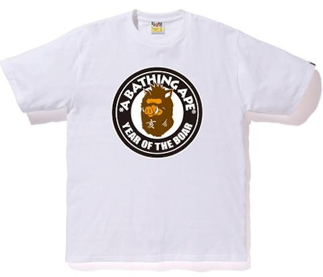 BAPE 豬年白色T恤 Buy BAPE 豬年白色T恤
