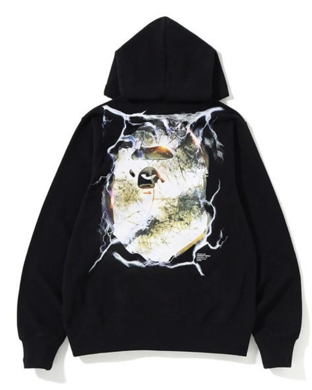 BAPE BAPEavy Metal Pullover Hoodie Black