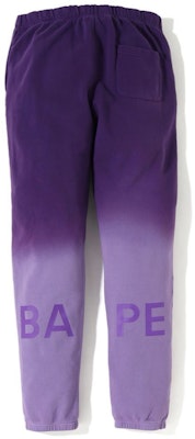 BAPE Gradation Slim Sweatpants Purple Order BAPE Gradation Slim Sweatpants Purple