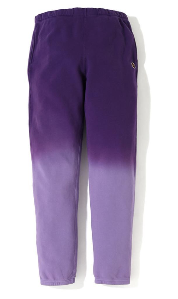 BAPE Gradation Slim Sweatpants Purple
