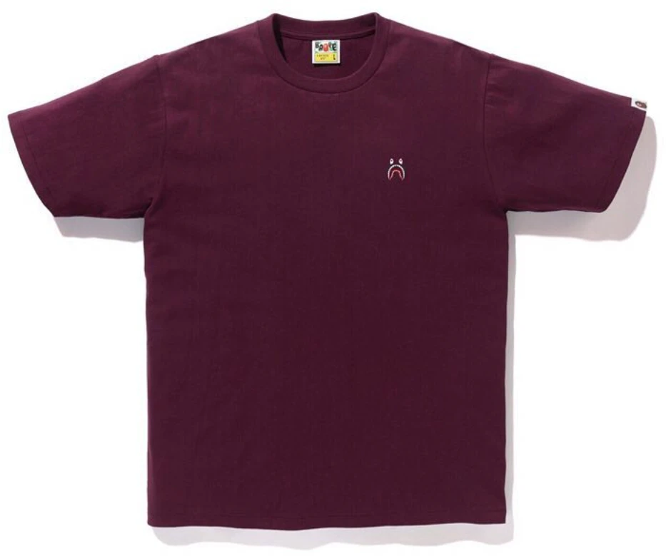 bape-shark-one-point-wgm-tee-burgundy