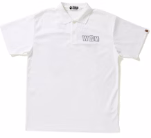 BAPE Shark Jersey Polo White BAPE Shark Jersey Polo White