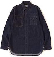 BAPE Champion Denim Shirt Indigo BAPE Champion Denim Shirt Indigo