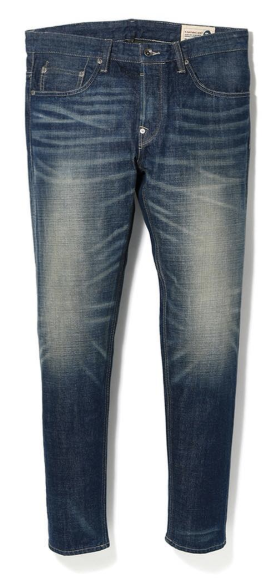 Order Pantalones BAPE Slim Ape Head Denim Lavados índigo.