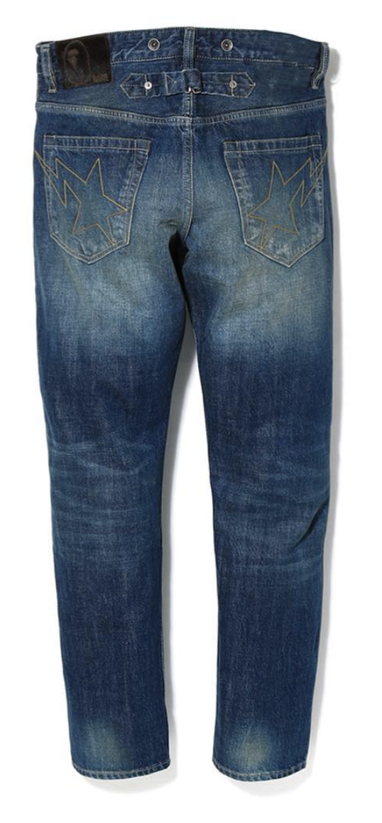 Order Pantalones BAPE Slim BAPE Sta Denim Lavado Índigo.