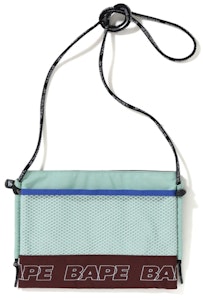 BAPE拼色斜挎包酒红色 Buy BAPE拼色斜挎包酒红色