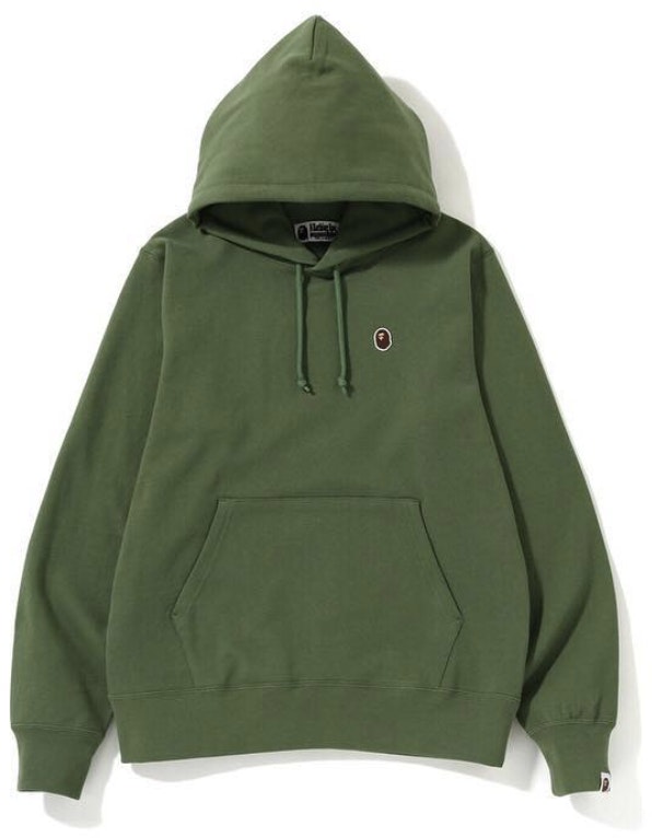 bape-silicon-one-point-pullover-hoodie-olive-drab