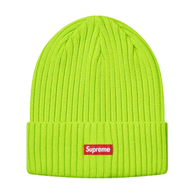 Supreme Overdyed Beanie Lime