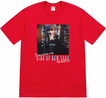 Supreme Christopher Walken Rey de Nueva York Camiseta Roja Buy Supreme Christopher Walken Rey de Nueva York Camiseta Roja