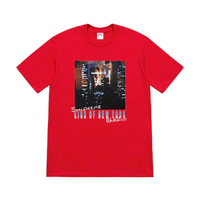 Supreme Christopher Walken King Of New York Tee Red