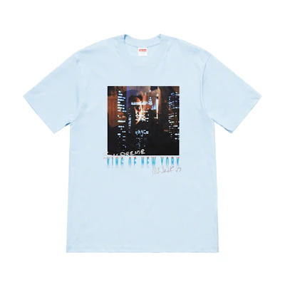 Supreme Christopher Walken King Of New York Tee Light Blue