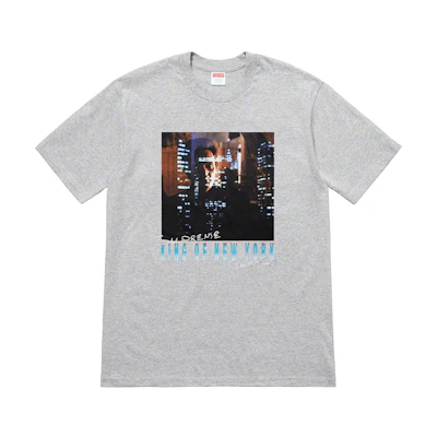 Supreme Christopher Walken King Of New York Tee Heather Grey