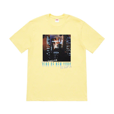 Supreme Christopher Walken King Of New York Tee Pale Yellow