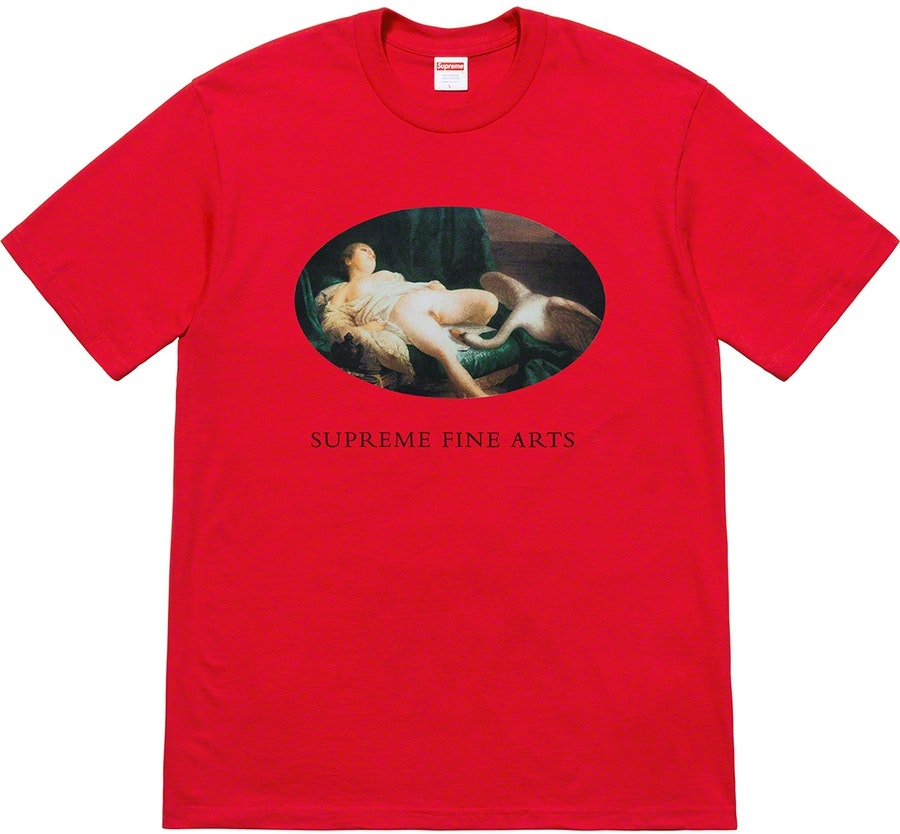 supreme-leda-and-the-swan-tee-red