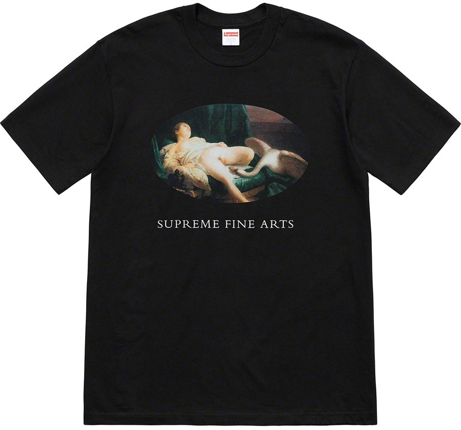 supreme-leda-and-the-swan-tee-black