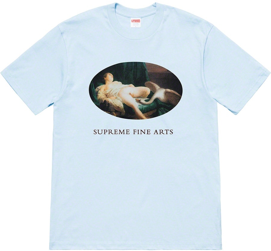 supreme-leda-and-the-swan-tee-light-blue