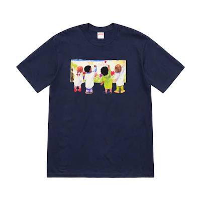 Supreme Kids Tee Navy
