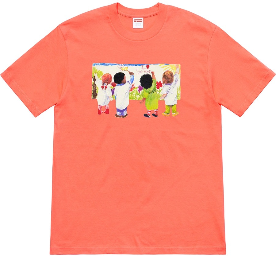 supreme-kids-tee-neon-orange