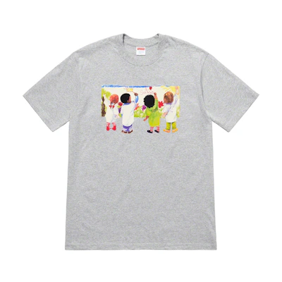Supreme Kids Tee Heather Grey