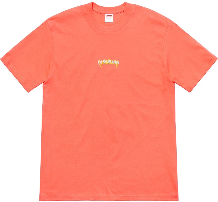 supreme-fronts-tee-neon-orange