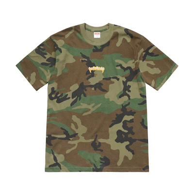 Supreme Fronts Tee Woodland Camo
