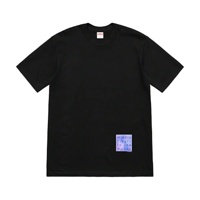 Supreme Middle Finger To The World Tee Black