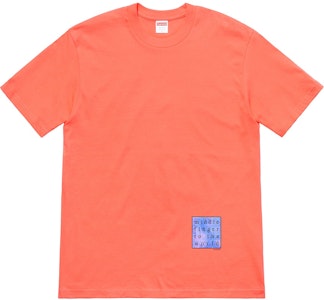 Supreme Middle Finger To The World Baju-T Neon Orange Buy Supreme Middle Finger To The World Baju-T Neon Orange