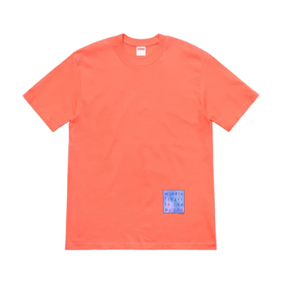 Supreme Middle Finger To The World Tee Neon Orange