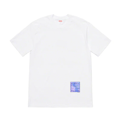 Supreme Middle Finger To The World Tee White