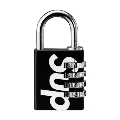 Supreme Numeric Combination Lock Black