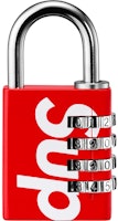 Supreme Numeric Combination Lock Red
