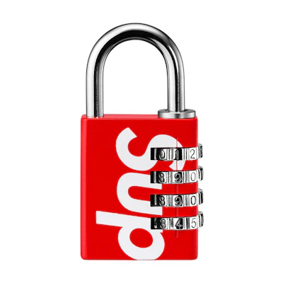 Supreme Numeric Combination Lock Red