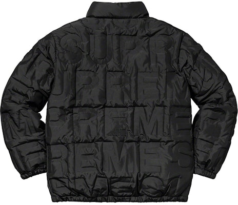 Supreme Jaket Puffy Logo Bonded Hitam Order Supreme Jaket Puffy Logo Bonded Hitam