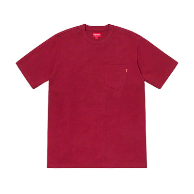 Supreme S/S Pocket 1 Tee Cardinal