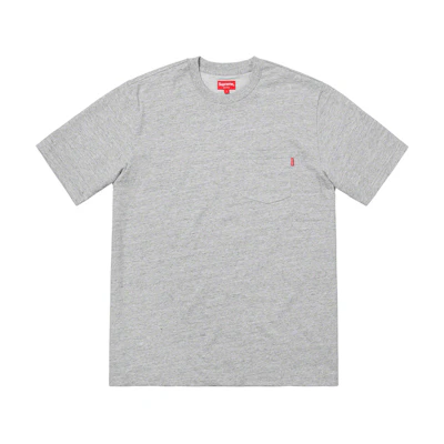 Supreme S/S Pocket Tee 1 Heather Grey