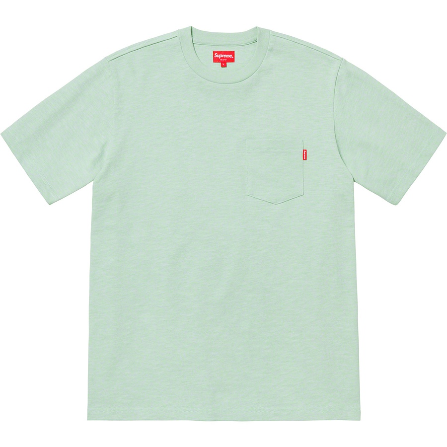 Buy シュプリーム S/S ポケットTシャツ (ペールグリーン)
